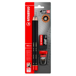 Lyijykynäsetti Stabilo Exam Grade 4 kynää, kumi ja teroitin